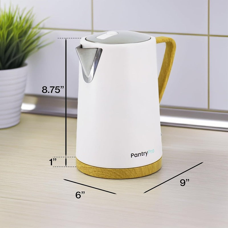 Electric Kettle 1.7L 1500W Stainless Steel Fast Boil Auto Shut Off LED White7