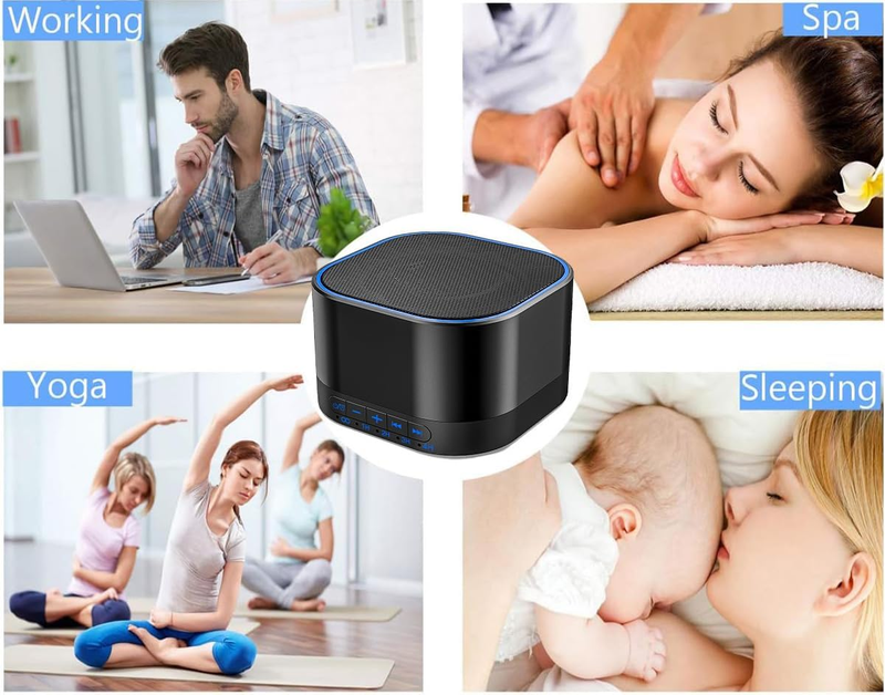 White Noise Machine with 20 Non Looping Natural Soothing Sounds Memory Function 5
