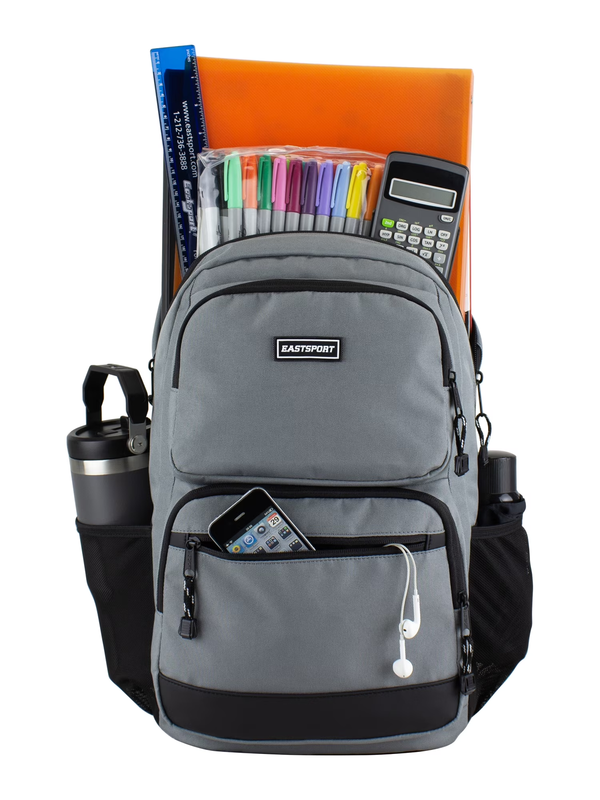 Unisex Aurora Core 17" Backpack Laptop School Bag Ash Grey8