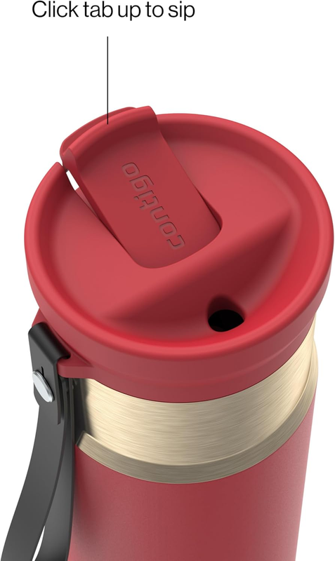 Snapseal 24oz Stainless Steel Vacuum Insulated Autoclose Lid Straw Carry Strap1