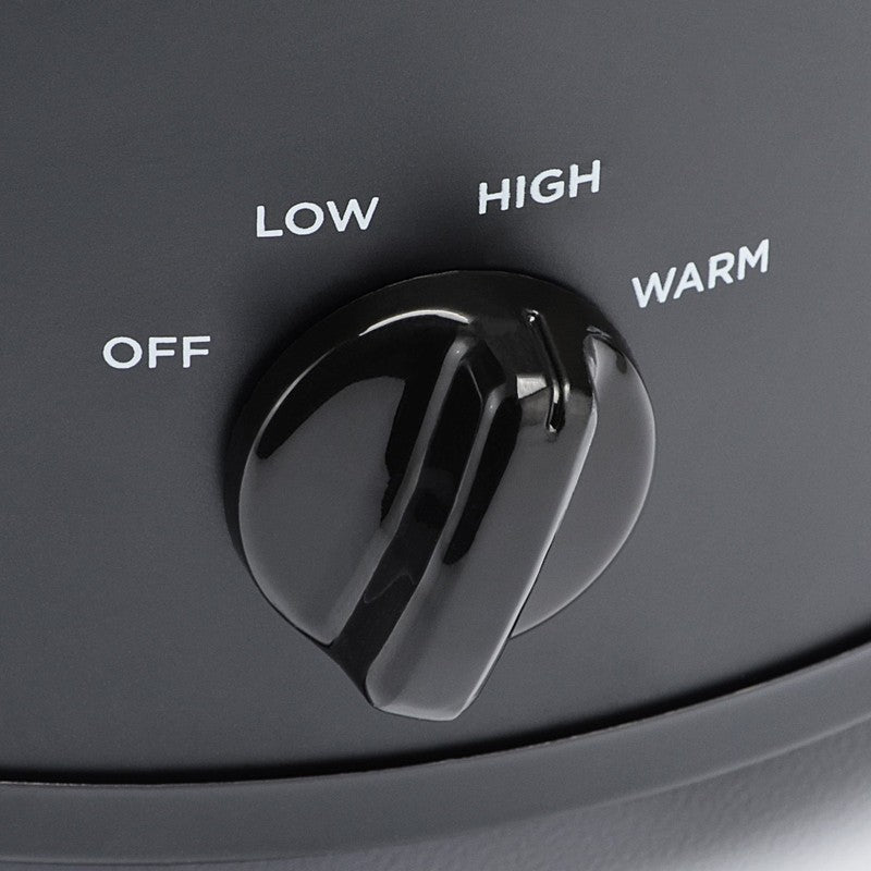 2 Qt Manual Slow Cooker, Matte Black2