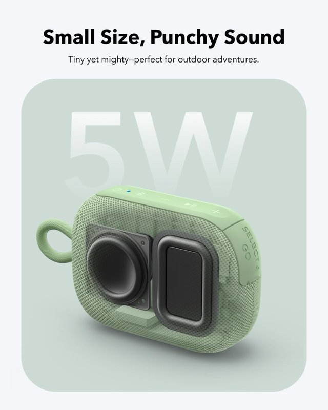 Sound core Select 4 Go Bluetooth Shower Speaker IP67 Waterproof  Wireless2