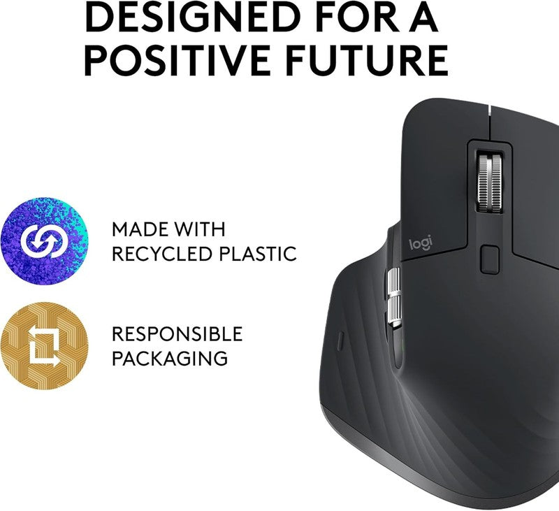 MX Master 3S Wireless Mouse   Ultra Fast, Quiet, 8K DPI, Ergo Design4