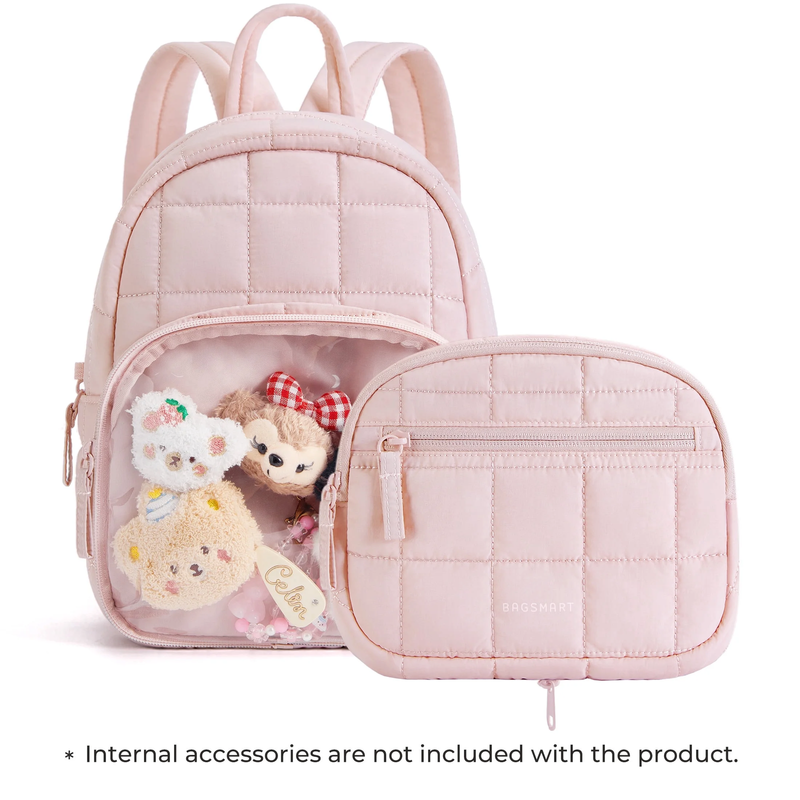 Small Ita Backpack Purse Women Water Resistant Pink Bag10