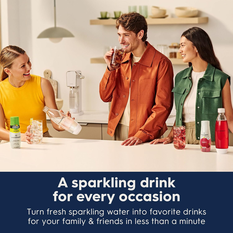 Terra Sparkling Water Maker Value Bundle w/ CO2 Cylinders Bottles Flavor Drops6
