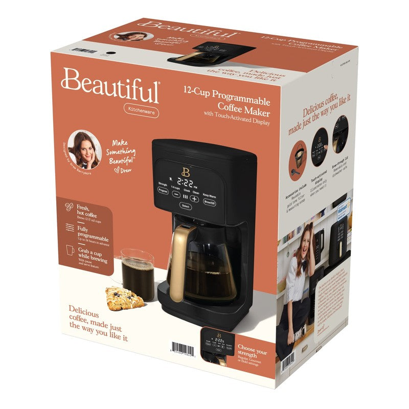 12 Cup Programmable Coffee Maker, Black Sesame by Drew Barrymore11