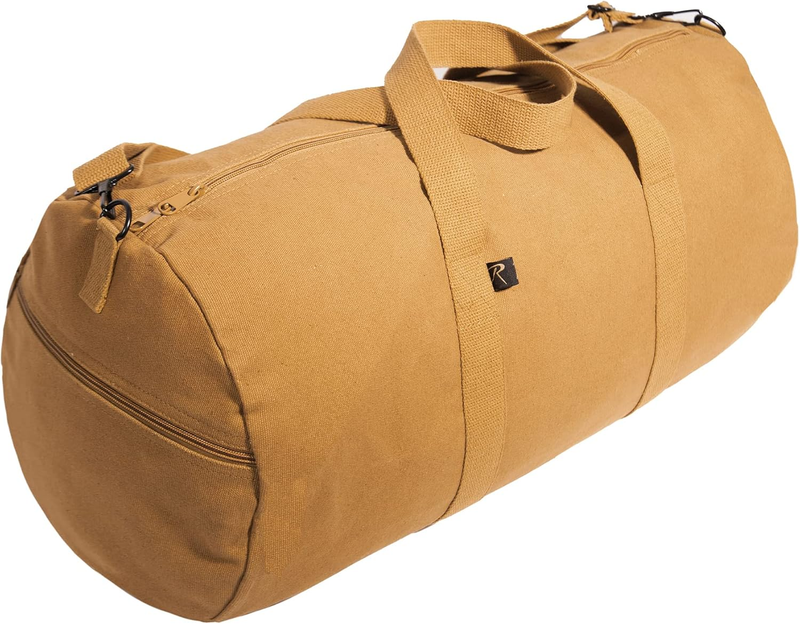 Heavy-Duty Canvas Shoulder Duffle Bag - Rugged Travel Gym Gear Equipment Bag10