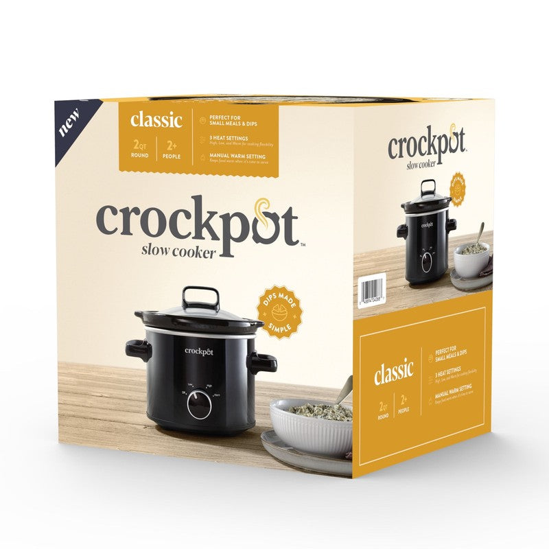 2 Quart round Manual Slow Cooker, Black1