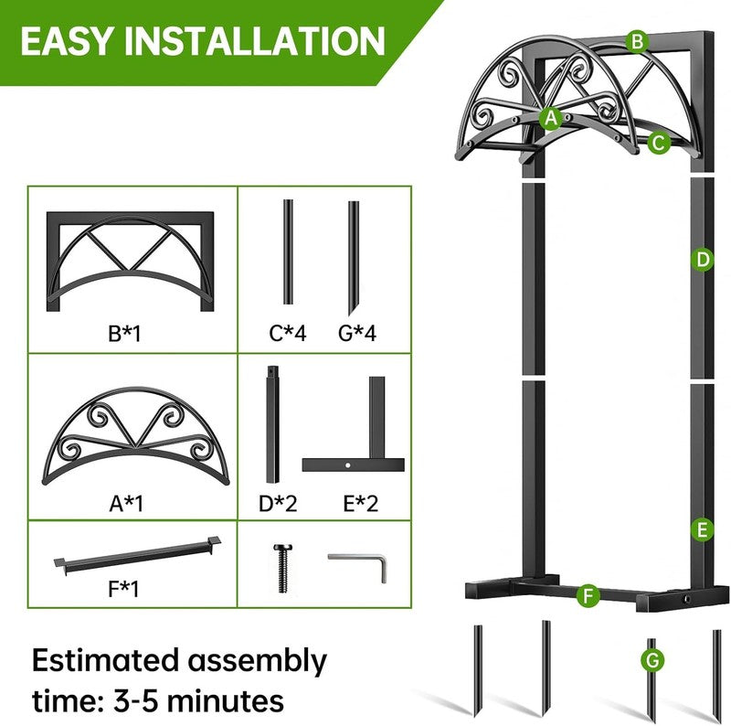 Garden Hose Holder, Water Hose Holder Holds Max 160Ft Hose, Freestanding Hose Ha5