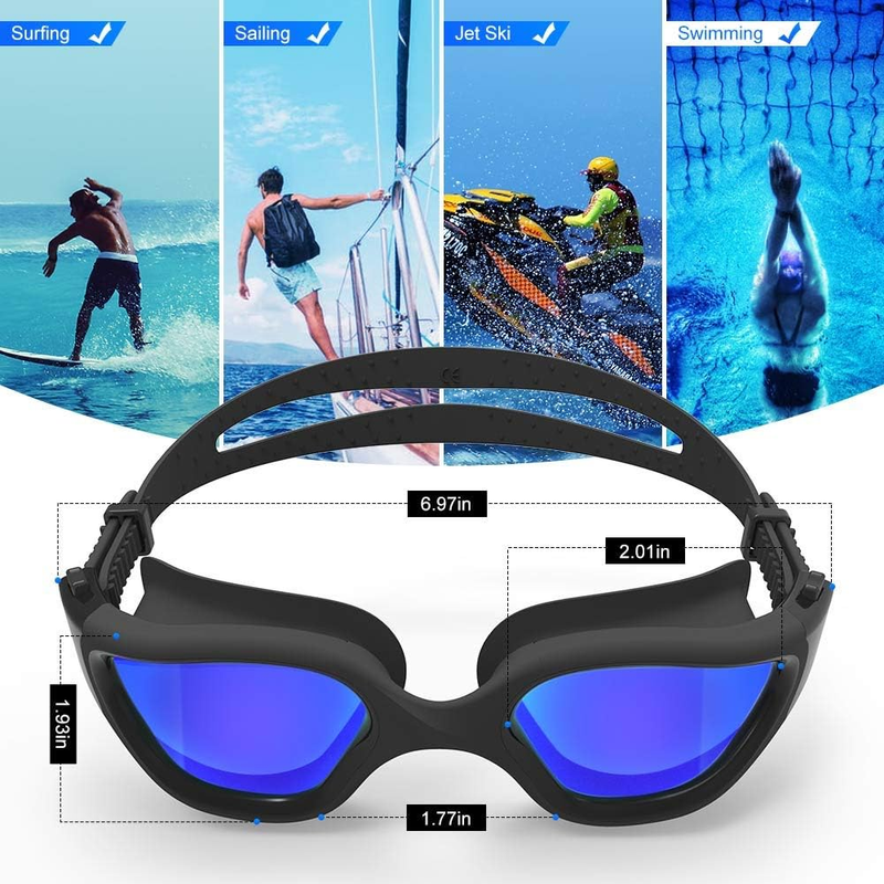Swim Goggles, Upgraded G1 Polarized Swimming Goggles Anti-Fog for Adult unisex7