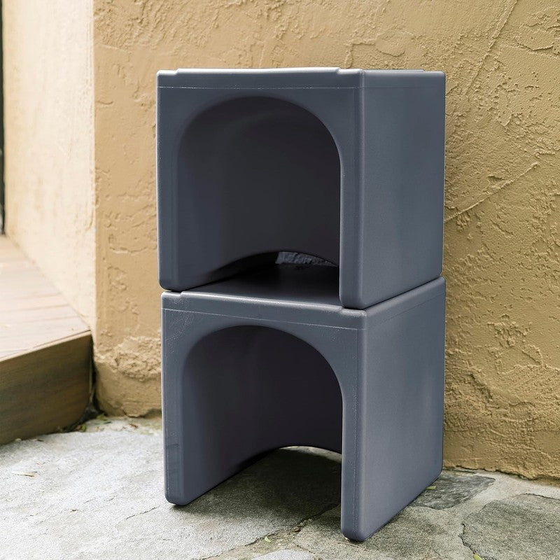 Tri Me 3 In 1 Cube Chair, Kids Furniture, Dark Grey11
