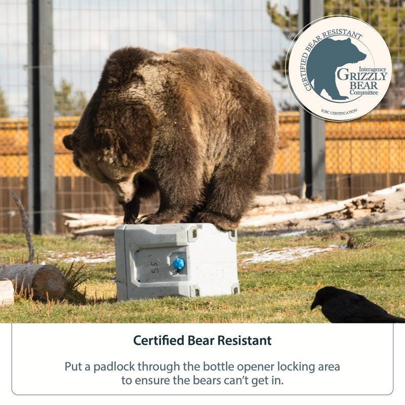 28 Qt Bear-Resistant Camping Cooler, Premium High Performance, Ice Retention, Ha6