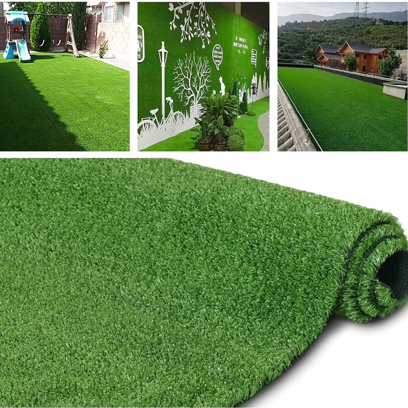 Artificial Grass Turf 5’X10’ , 0.4" Pile Height Indoor Outdoor Synthetic Grass M8
