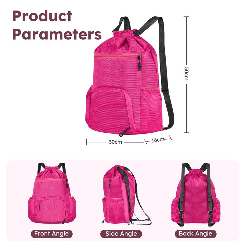 10 Piece Luggage Set Hardside Spinner Suitcase 28 24 20 Inch Backpack Rose Red8