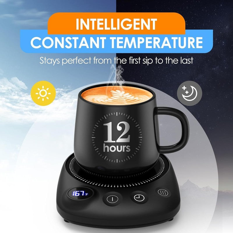 Coffee Mug Warmer with Auto Shut Off & 4 Temp Settings   Black2