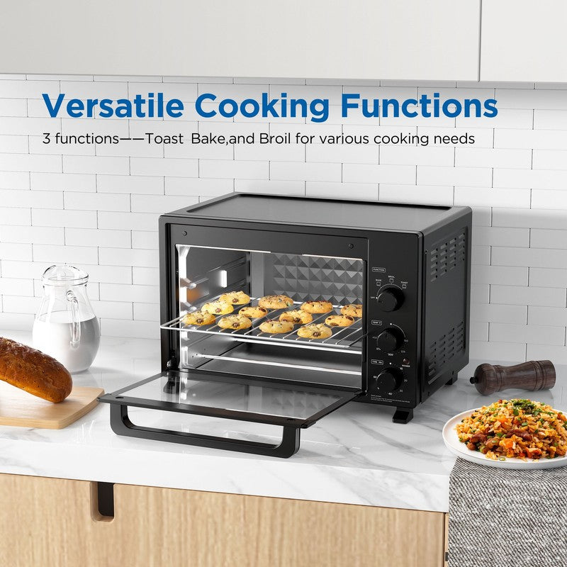 Extra Large 34QT Toaster Oven   6 Slice Family Size, 1500W, Black NEW3