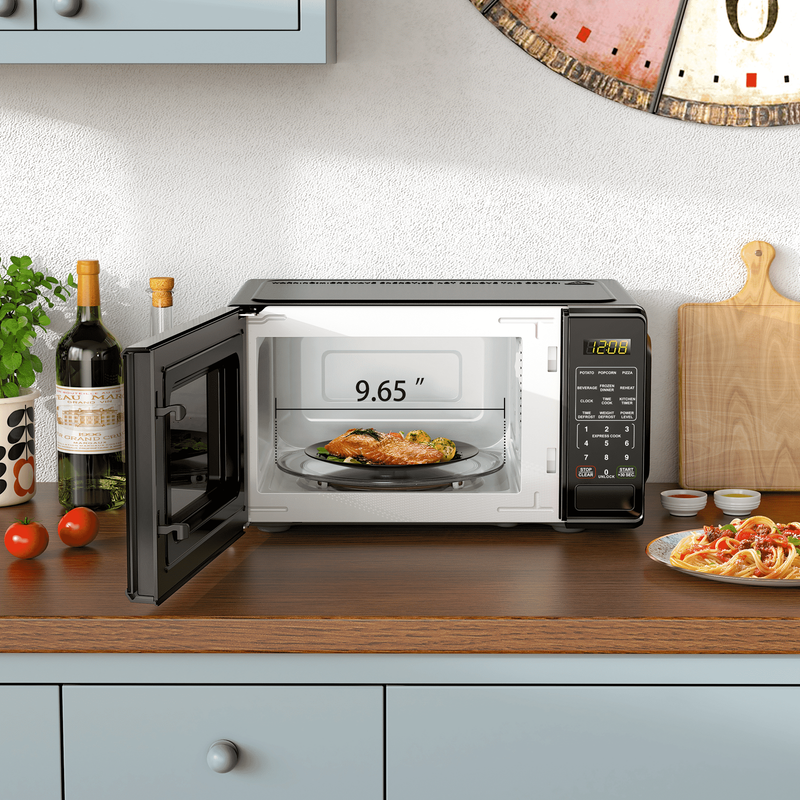 0.7 Cu Ft Countertop Microwave Oven, 700 Watts, Black1