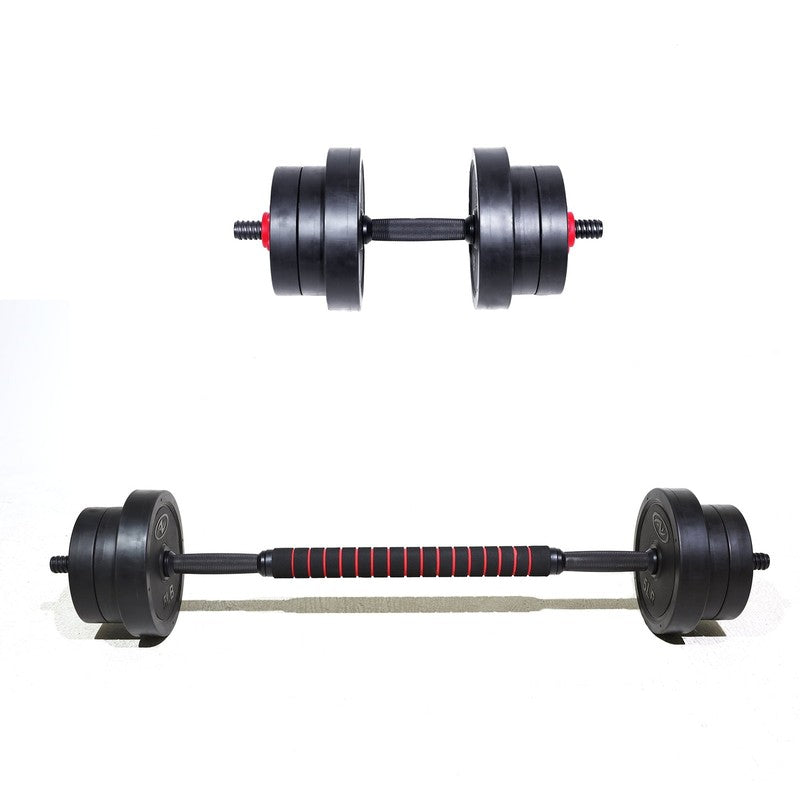 40LB 5 in 1 Adjustable Dumbbell Set , Fitness Exercises for Home Gym, Black, 1-I3