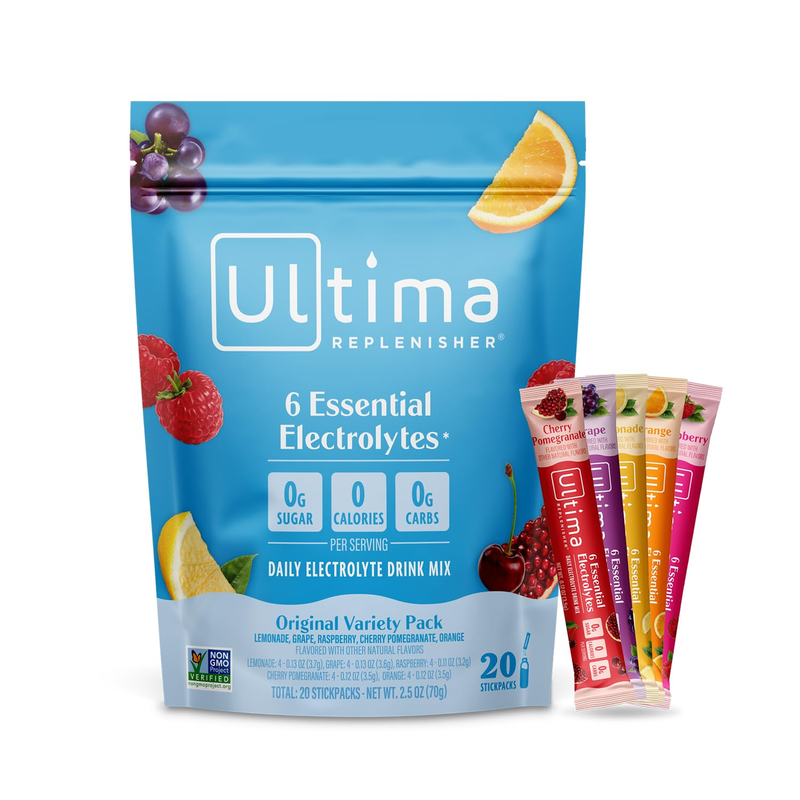 Sugar-Free Electrolyte Powder Drink Mix - 20 Keto-Friendly Stickpacks0