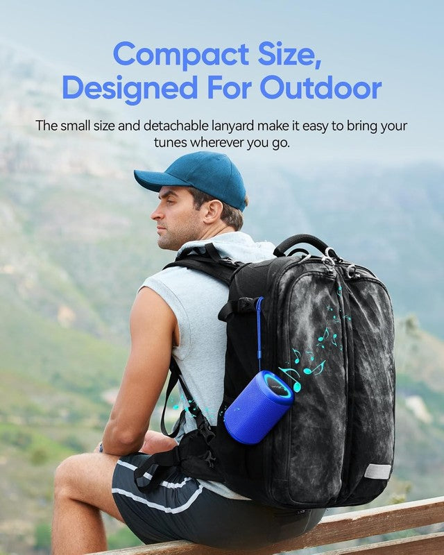 Portable Bluetooth Speaker with Lights, IPX5, All Day Playtime, TWS, Outdoor3