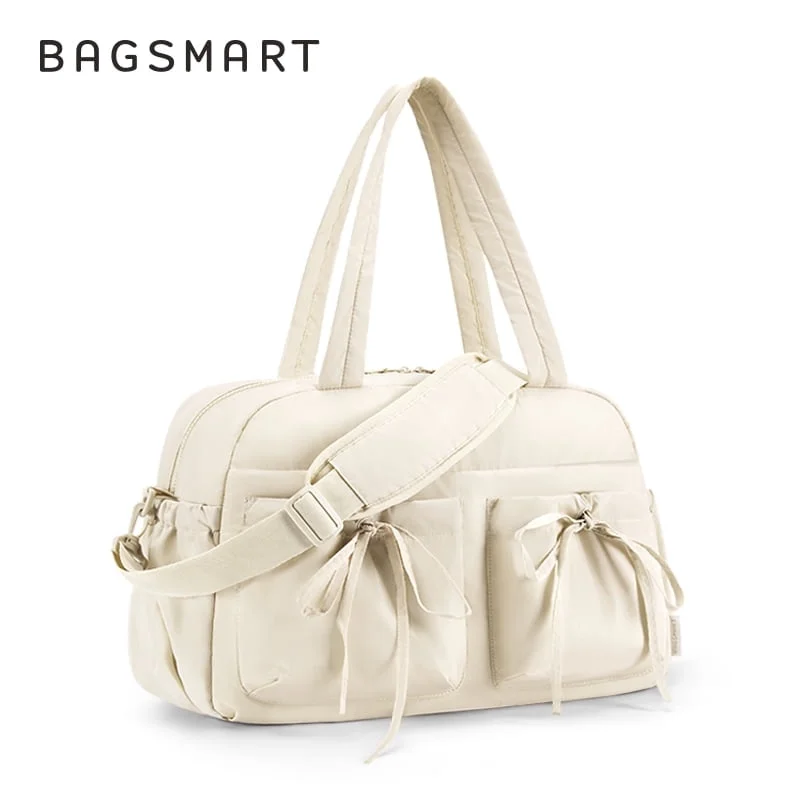 Travel Duffel Bag for Women, Carry on Weekender Bags with Bowtie, Water Resistan9