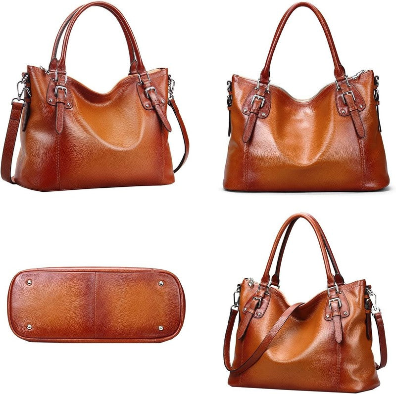 Genuine Leather Purses and Handbags for Women Tote Shoulder Bag Satchel Purse To3