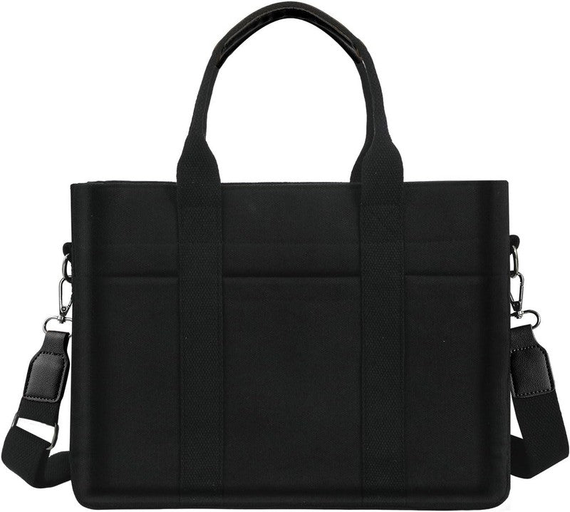 Canvas Tote Bag for Women with Zipper Closure & Individual Compartments for Work2