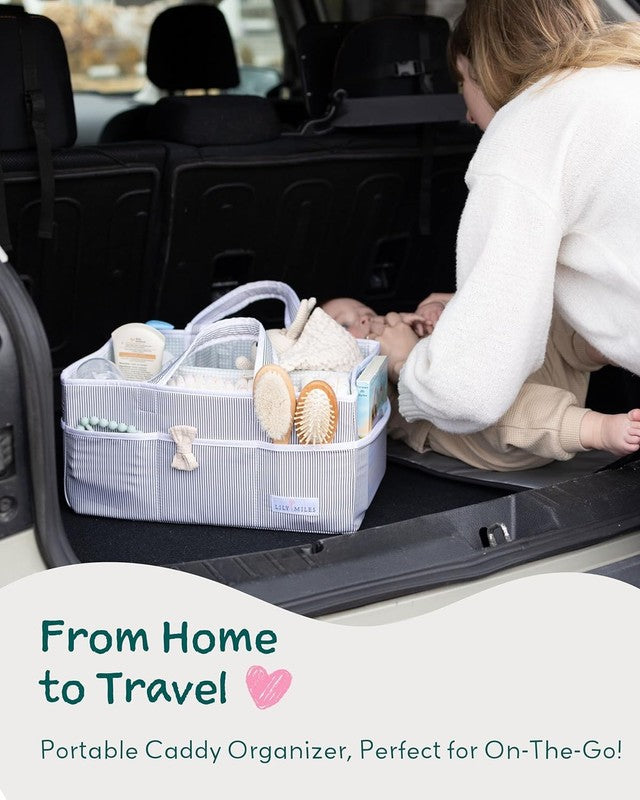 Baby Diaper Caddy Organizer, Large Tote for Newborn Essentials, Nursery & Car6