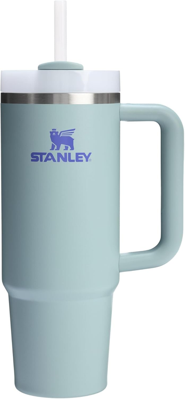 Stanley Quencher H2.0 30oz Tumbler w/ Handle Straw Insulated Blue Cactus7