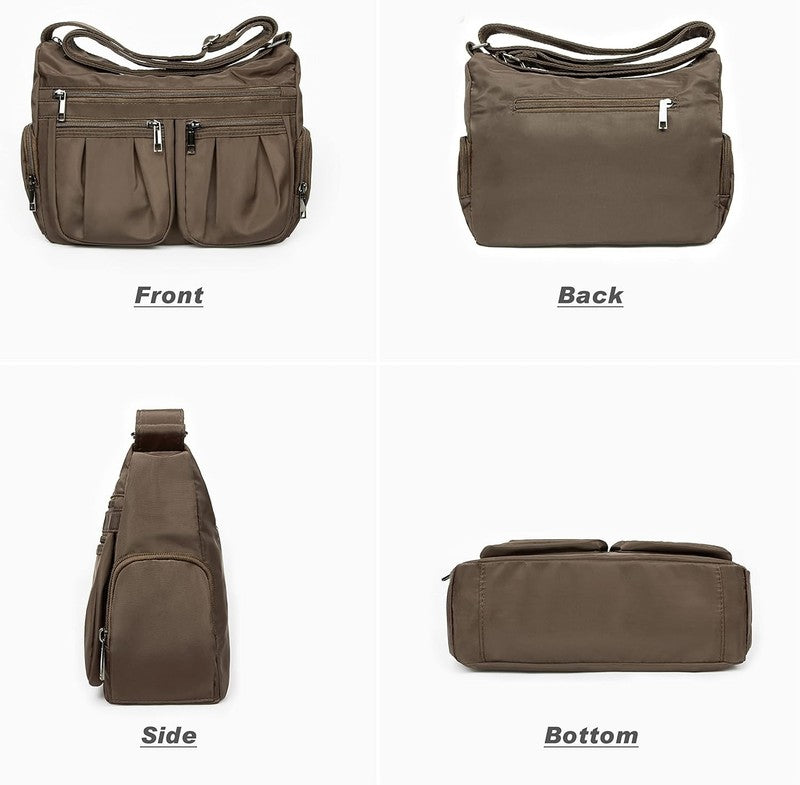 Women Crossbody Bag Waterproof Nylon Lightweight Shoulder Travel Handbag Purse3