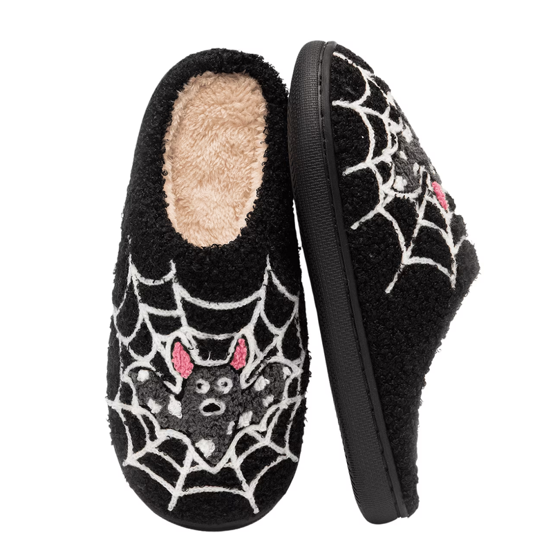 Cute Ghost Plush Halloween Slippers Comfy Warm Slip On for Women Men0