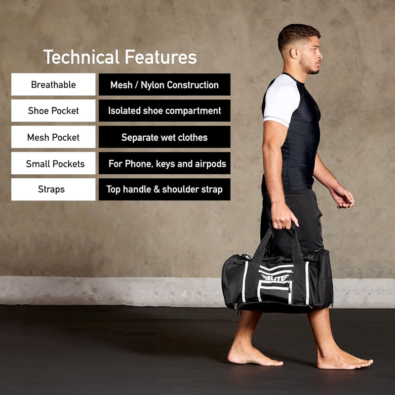 Boxing Gym Duffle Bag for MMA, BJJ, Jiu Jitsu Gear,Duffel Athletic Gym Boxing Ba2