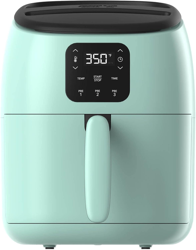 Tasti Crisp Electric Air Fryer Oven 2.6 Qt Digital 1000W Compact Aqua5