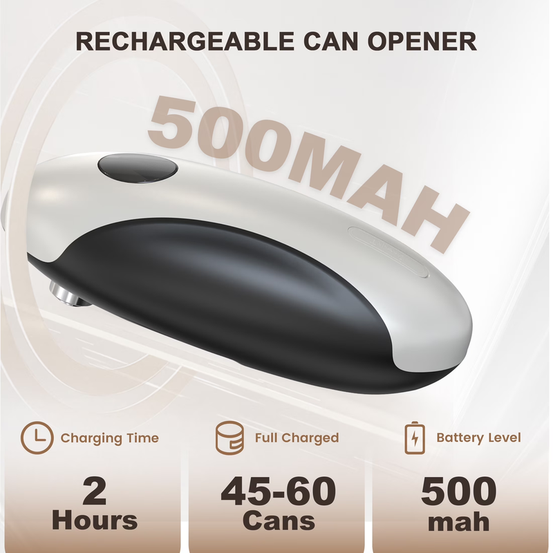 USB C Electric Can Opener Rechargeable Hands Free Smooth Edge Auto2