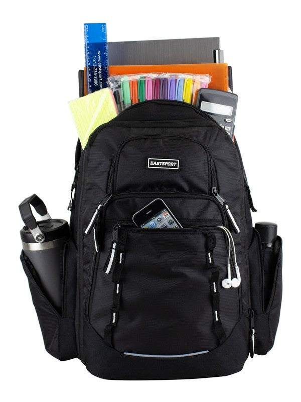 Unisex Diamond Expandable Recycled Backpack, Black10
