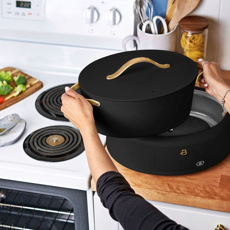 10 in 1, 6 Qt Electric Multi Cooker, Black Sesame by Drew Barrymore10