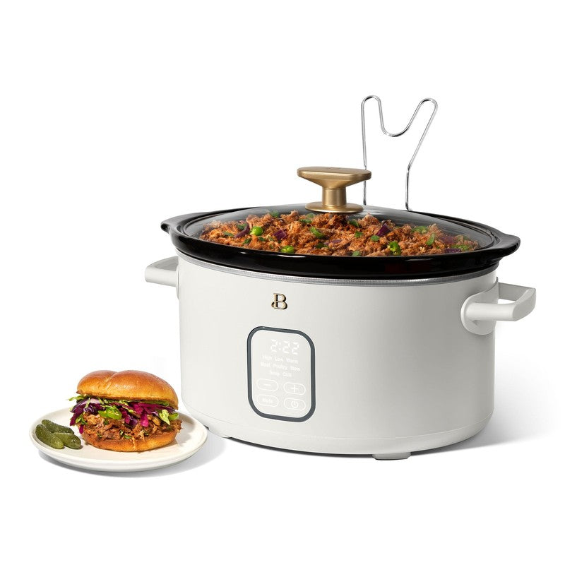 6 Qt Programmable Slow Cooker, White Icing by Drew Barrymore9