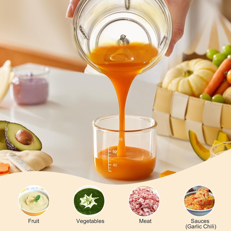 Baby Food Maker Processor Blender with Containers & Silicone Spoons1