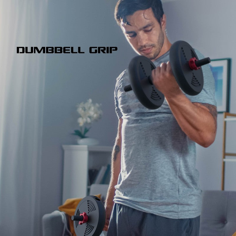 Smartbell 60lb Adjustable 4 in 1 Dumbbell Barbell Kettlebell Set Black5