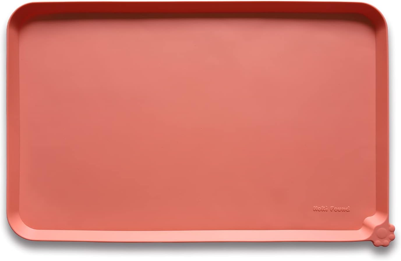 Waterproof Pet Feeding Mat Raised Lip Dog Cat Food Water Bowl Mat BC8
