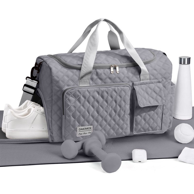 Travel Duffle Bag for Women Men, Weekender Overnight Bags Carry on Gym Bag with1