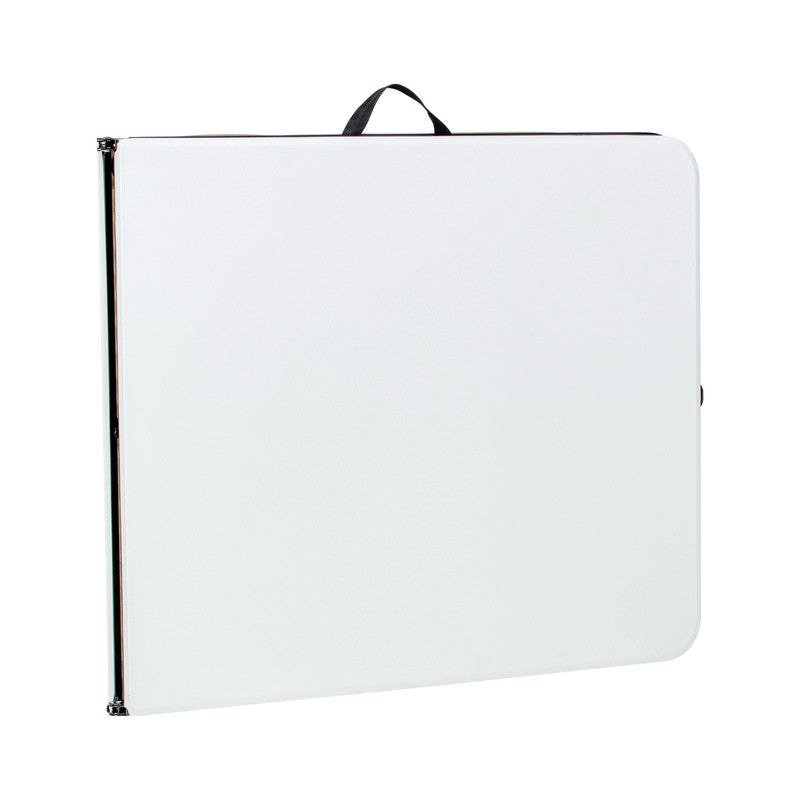 6 Foot Bi Fold Plastic Folding Table White3