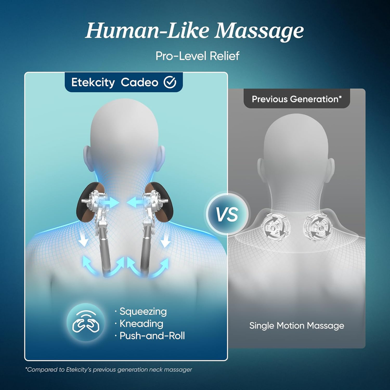 FSA Cordless Neck Massager Heat Shiatsu Deep Tissue Shoulder Pain Relief2