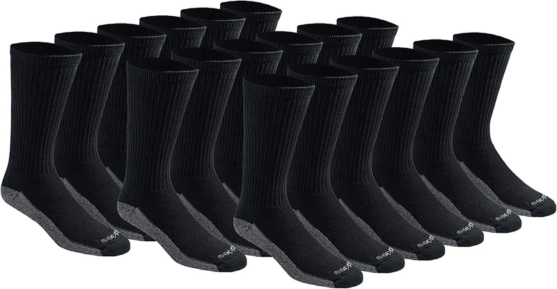 Men's Dri Tech Original Crew Socks Moisture Control M XXL 6 18 Pairs10