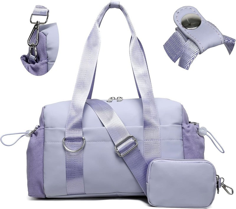 Everyday Mini Gym Bag Women 2.0 Tote Waterproof Travel Duffle Lavender5