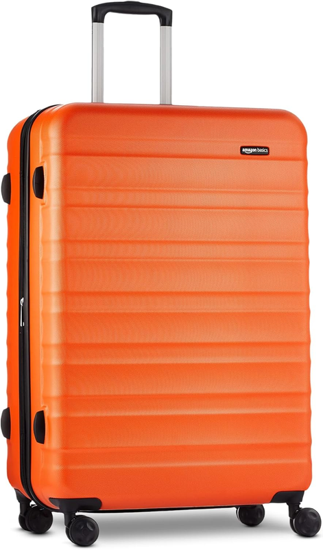 30in Large Checked Hardside Luggage Expandable Spinner Orange7