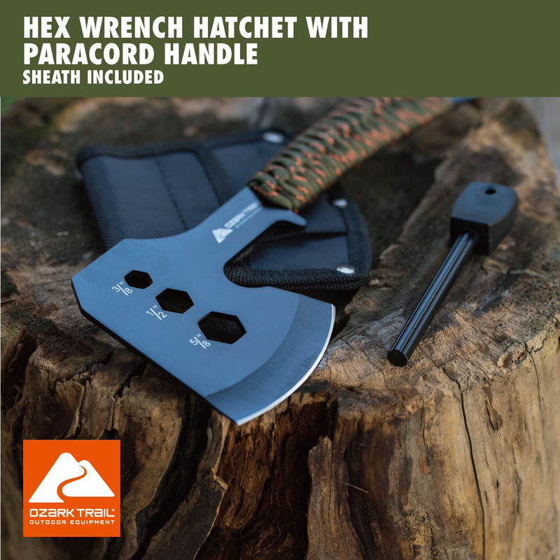 12 Pack Camping Tool Set Flashlight Machete Hatchet Knife Survival Kit2