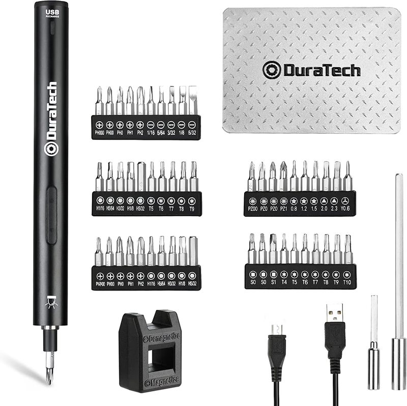 55pc Precision Electric Screwdriver Set Mini Driver 51 S2 Bits LED Storage Box7