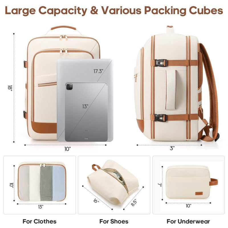 Travel Backpack for Women Carry on Backpack Flight Approved 40L Personal Item Ba5