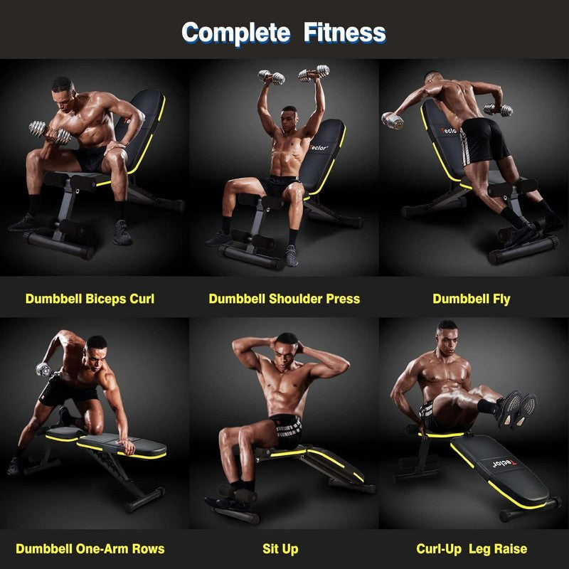 Foldable Adjustable Weight Bench   10 Positions, 700Lbs Capacity for Home Gym5